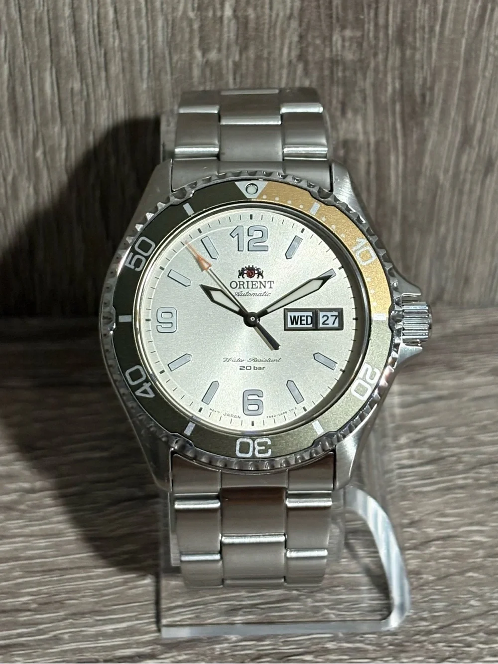 Orient Mako III Ivory Stainless Steel Men’s Watch
